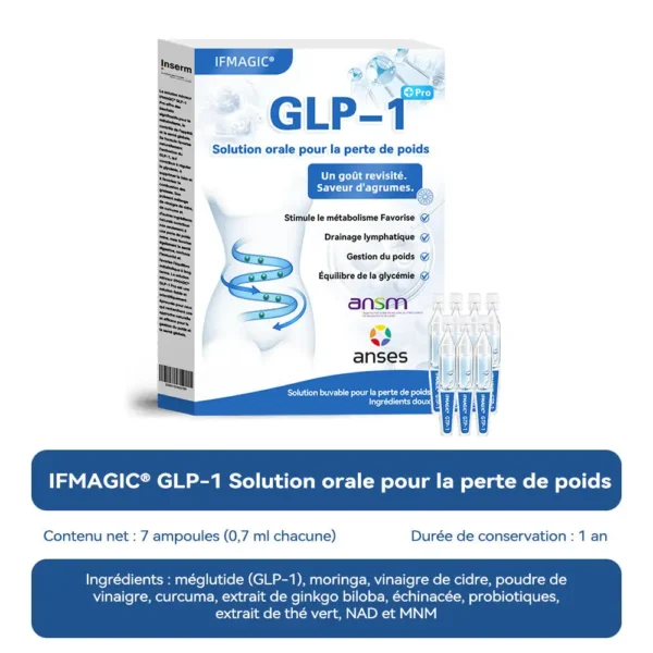 IFMAGIC® 𝐆𝐋𝐏-𝟏 𝐏𝐫𝐨 𝐒𝐨𝐥𝐮𝐭𝐢𝐨𝐧 𝐨𝐫𝐚𝐥𝐞 𝐩𝐨𝐮𝐫 𝐥𝐚 𝐩𝐞𝐫𝐭𝐞 𝐝𝐞 𝐩𝐨𝐢𝐝𝐬
