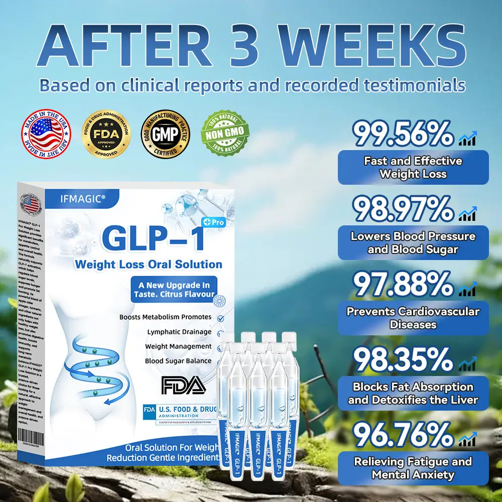 【Flagship store】✅ IFMAGIC® GLP-1 Pro Weight Loss Oral Solutio (𝐉𝐮𝐬𝐭 𝐨𝐧𝐜𝐞 𝐚 𝐝𝐚𝐲, 𝐯𝐢𝐬𝐢𝐛𝐥𝐞 𝐜𝐡𝐚𝐧𝐠𝐞𝐬 𝐢𝐧 𝟕 𝐝𝐚𝐲𝐬) 𝐅𝐨𝐫 𝐨𝐛𝐞𝐬𝐢𝐭𝐲, 𝐜𝐚𝐫𝐝𝐢𝐨𝐯𝐚𝐬𝐜𝐮𝐥𝐚𝐫 𝐡𝐞𝐚𝐥𝐭𝐡, 𝐝𝐢𝐚𝐛𝐞𝐭𝐞𝐬, 𝐬𝐥𝐞𝐞𝐩 𝐚𝐩𝐧𝐞𝐚, 𝐆𝐮𝐭 𝐇𝐞𝐚𝐥𝐭𝐡, 𝐣𝐨𝐢𝐧𝐭 𝐢𝐬𝐬𝐮𝐞𝐬, 𝐚𝐧𝐝 𝐦𝐨𝐫𝐞👨🔬